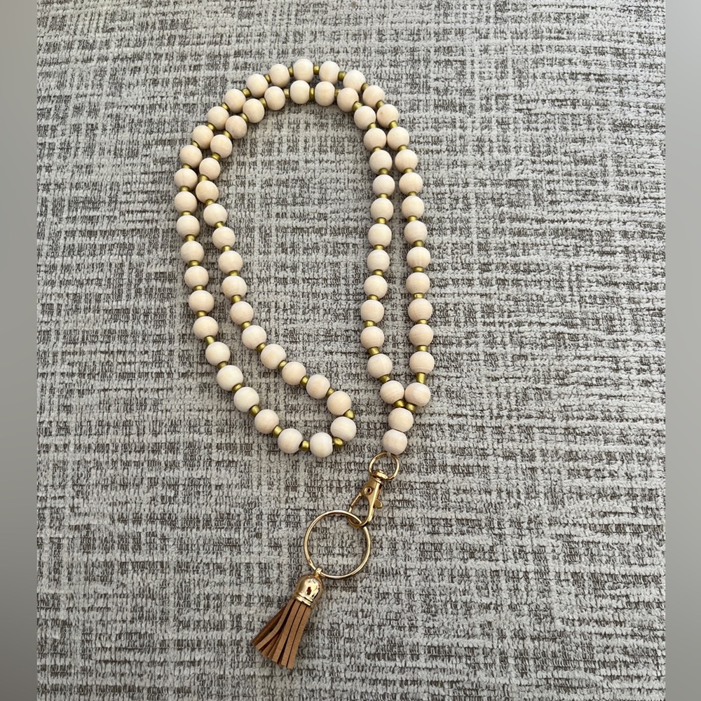 Beaded lanyard